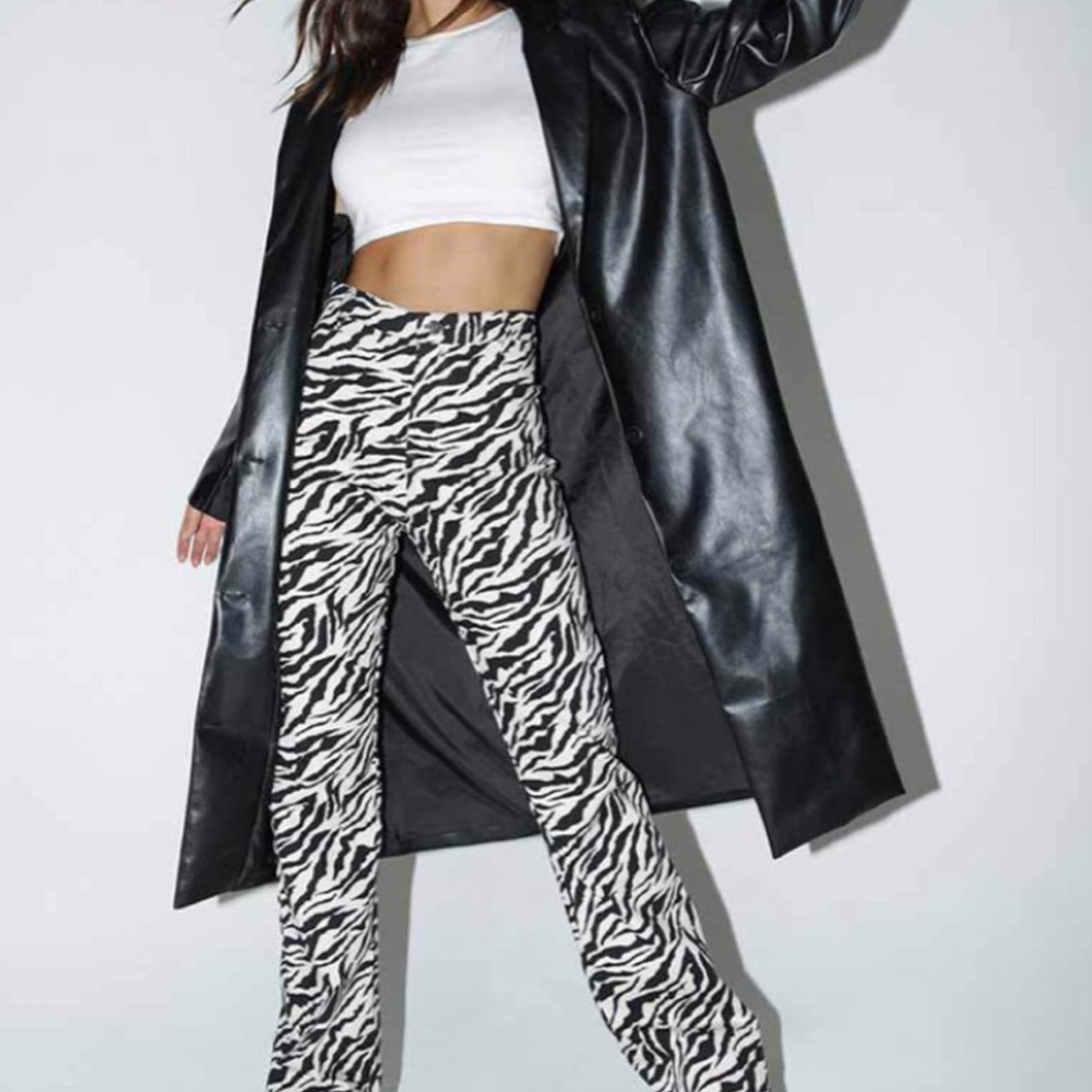 NWT Motel Rocks Zoven Trousers 90’s Zebra Print XS